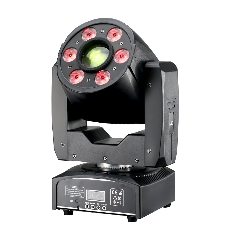 30W Spot with 6x8w LED Wash Spot Moving Head Light